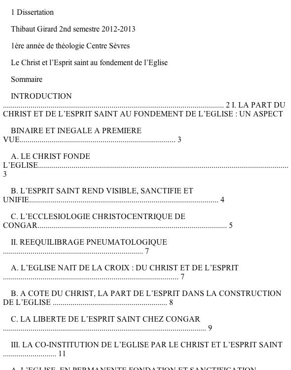 Le Christ et l'ES au fondement de l'Eglise