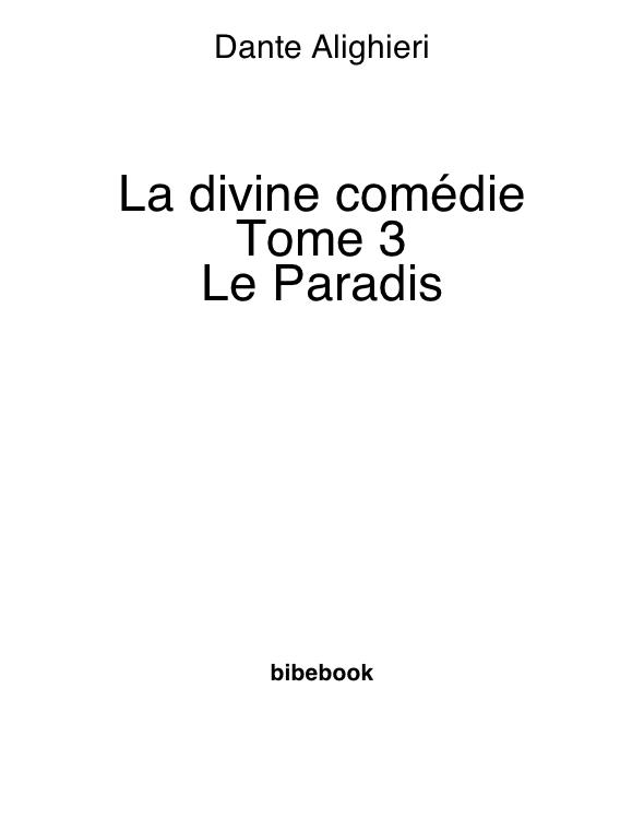 La divine comédie [03] – Le Paradis